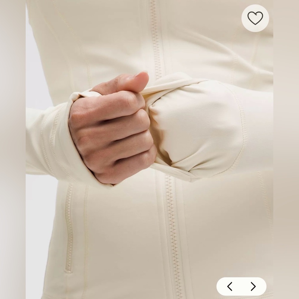 NWT Lululemon Nulu Cropped Define Jacket in Light Ivory Size 6 - Picture 8 of 15